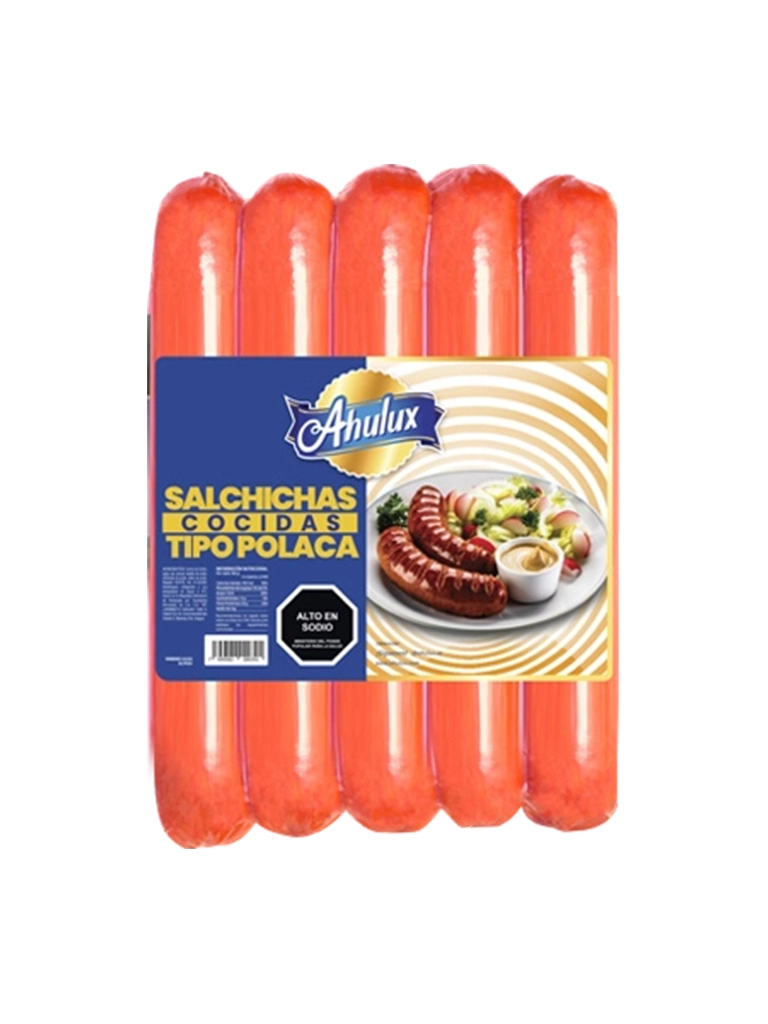 SALCHICHAS COCIDAS  TIPO POLACA